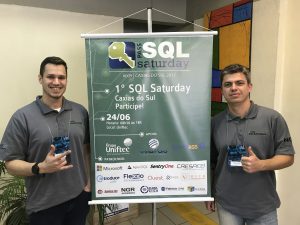 SQL Saturday 609 Caxias do Sul Marcel Goldhardt e MVP Rafael Felipe